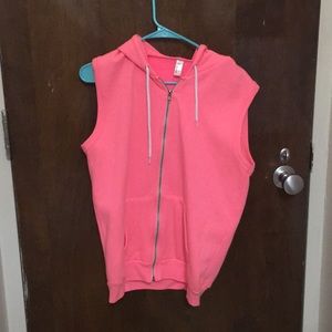 American apparel fleece vest
